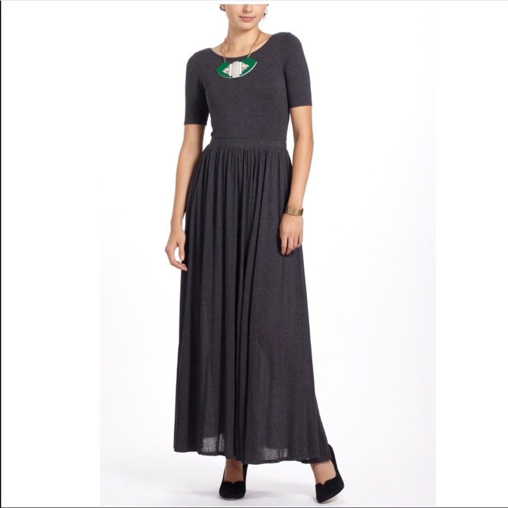 Anthropologie Bordeaux Maxi Dress